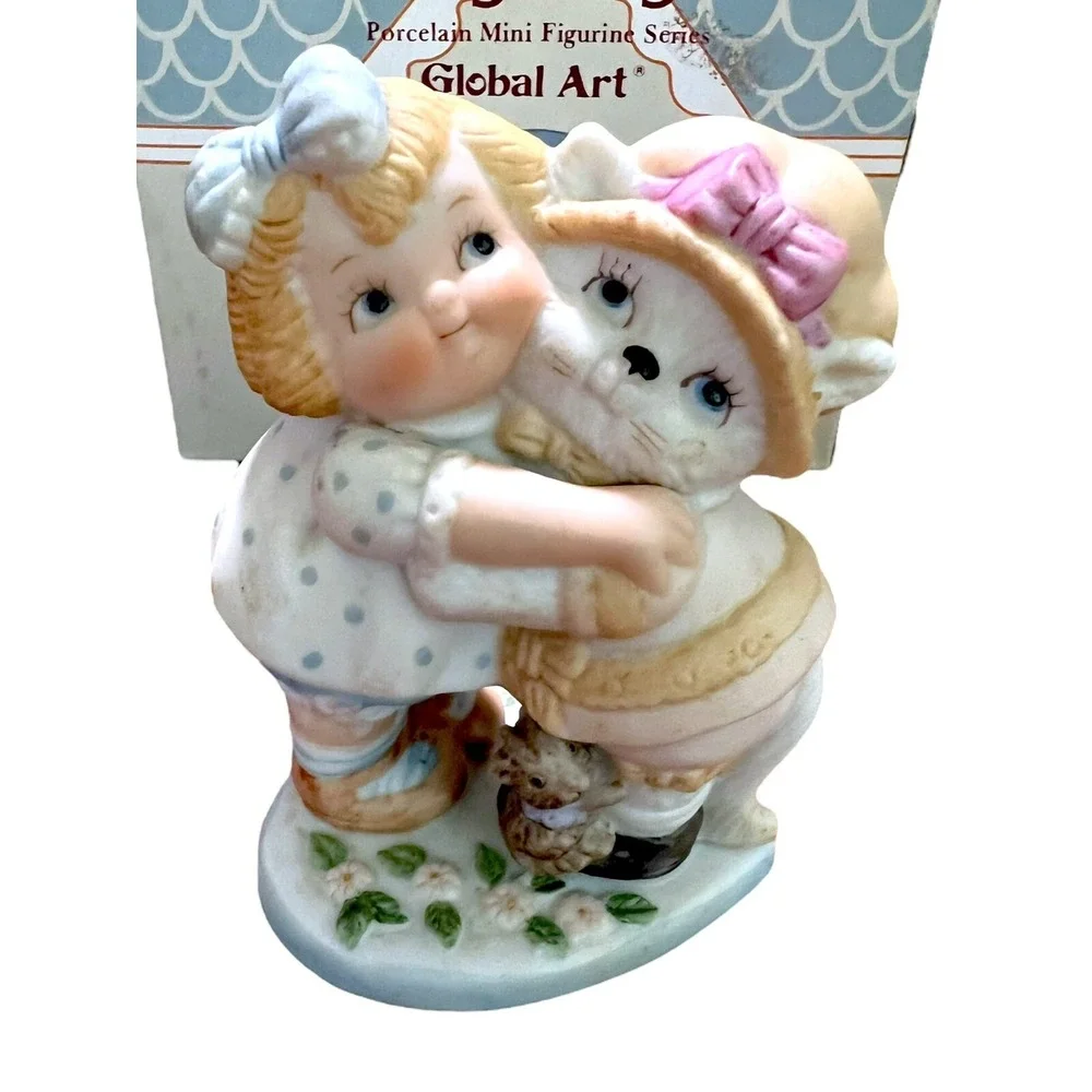 1988 DOLLY DINGLE House of Global Art God Is Purrfect Love 725205 Kitty Cat